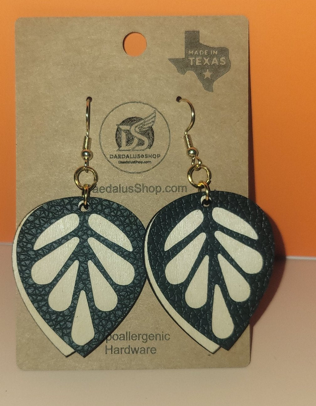 Layered Fall Leaf Earrings