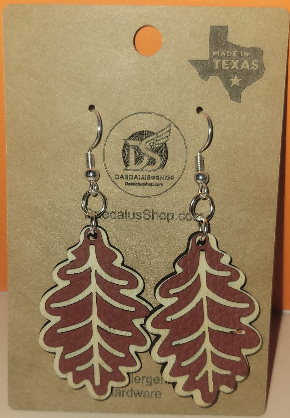 Layered Fall Leaf Earrings