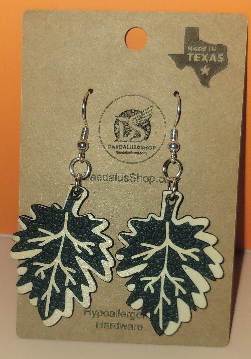 Layered Fall Leaf Earrings