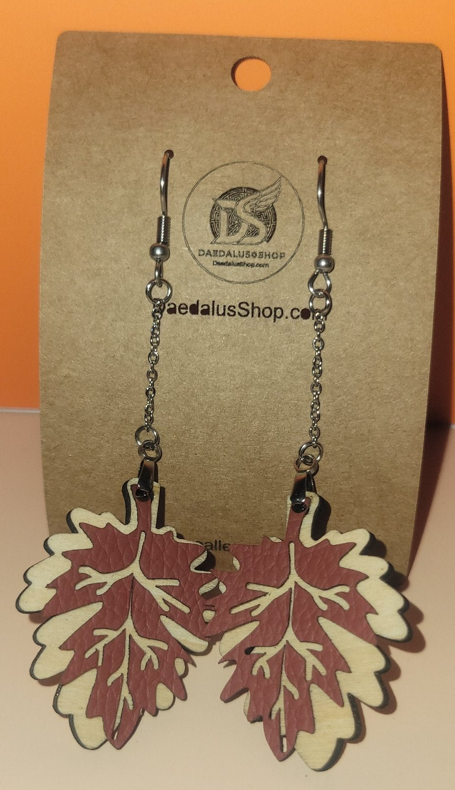 Layered Fall Leaf Earrings