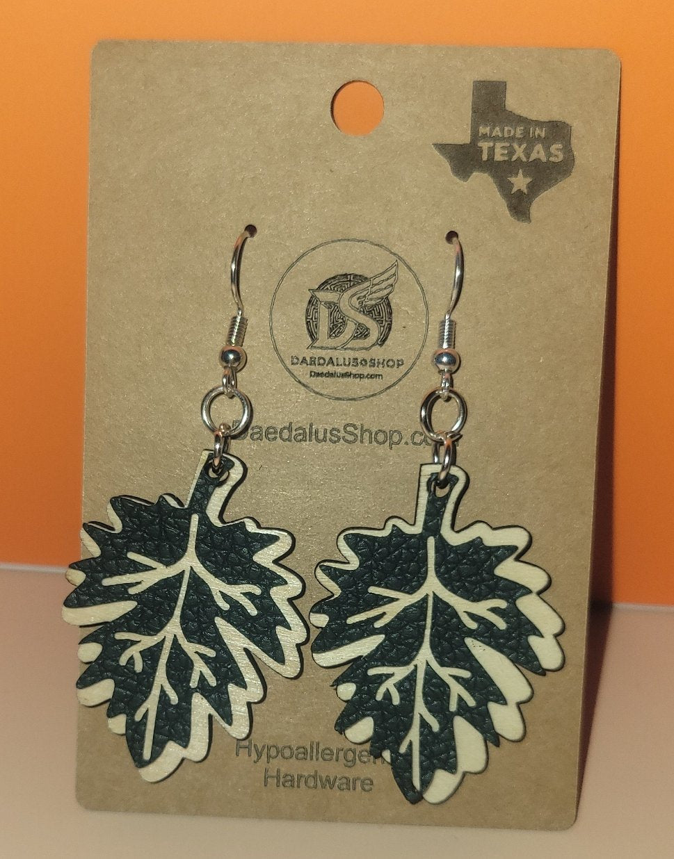 Layered Fall Leaf Earrings