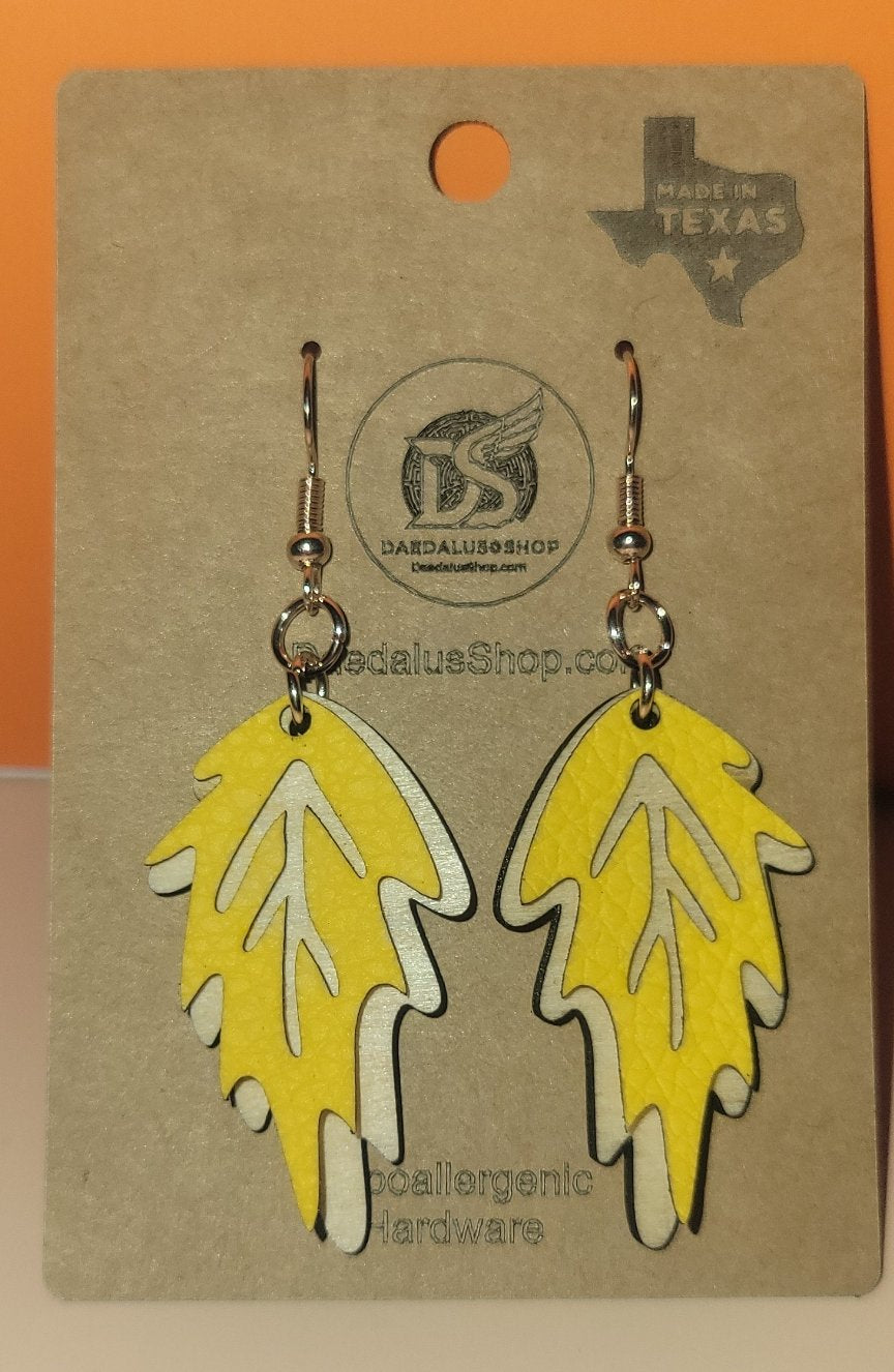 Layered Fall Leaf Earrings