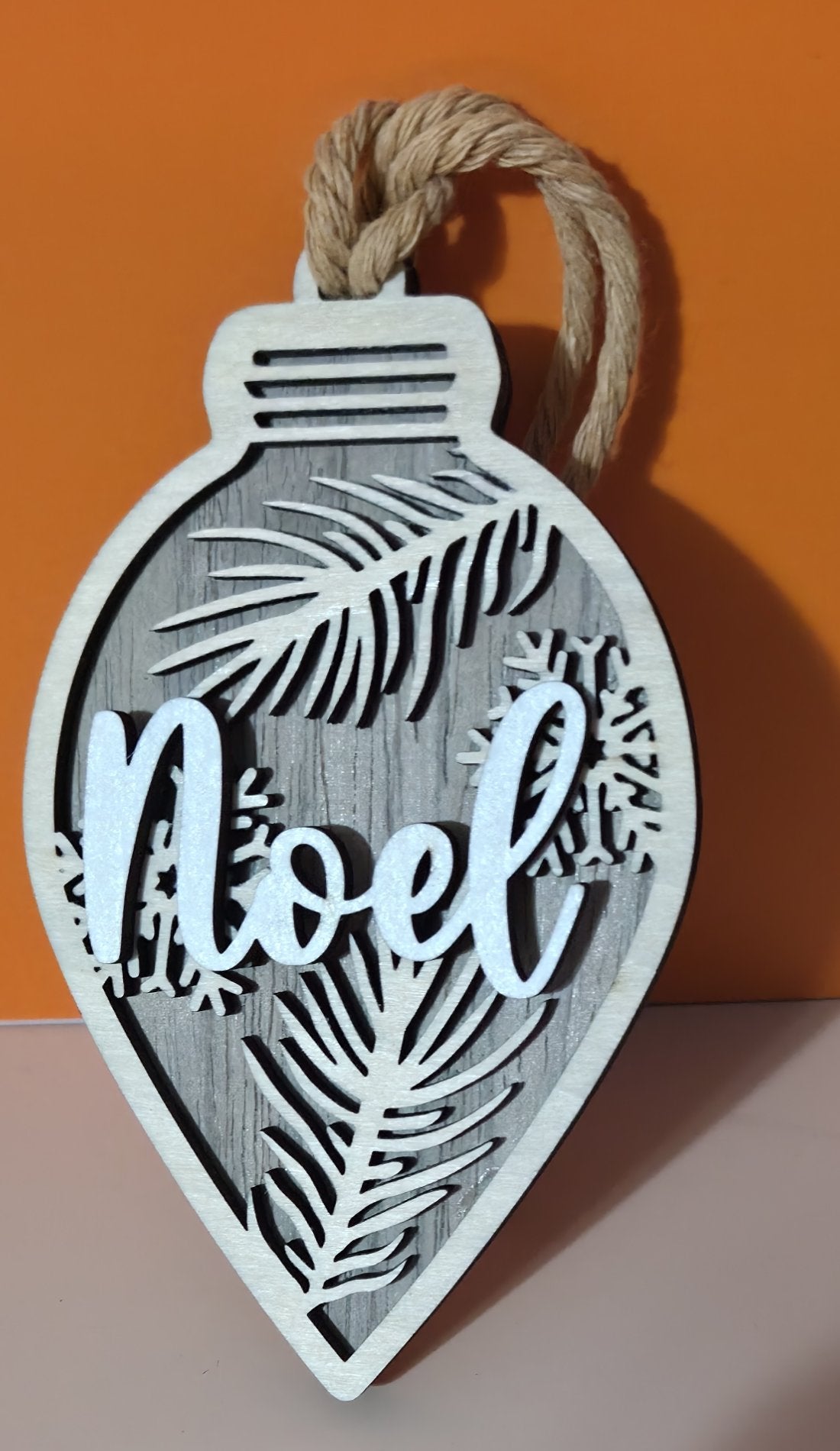 Noel Classic Wooden Ornament - Three Layers