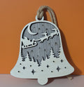 Two Layer Bell Shaped Sleigh Ornament