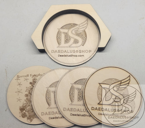 Custom Wood Coaster Set