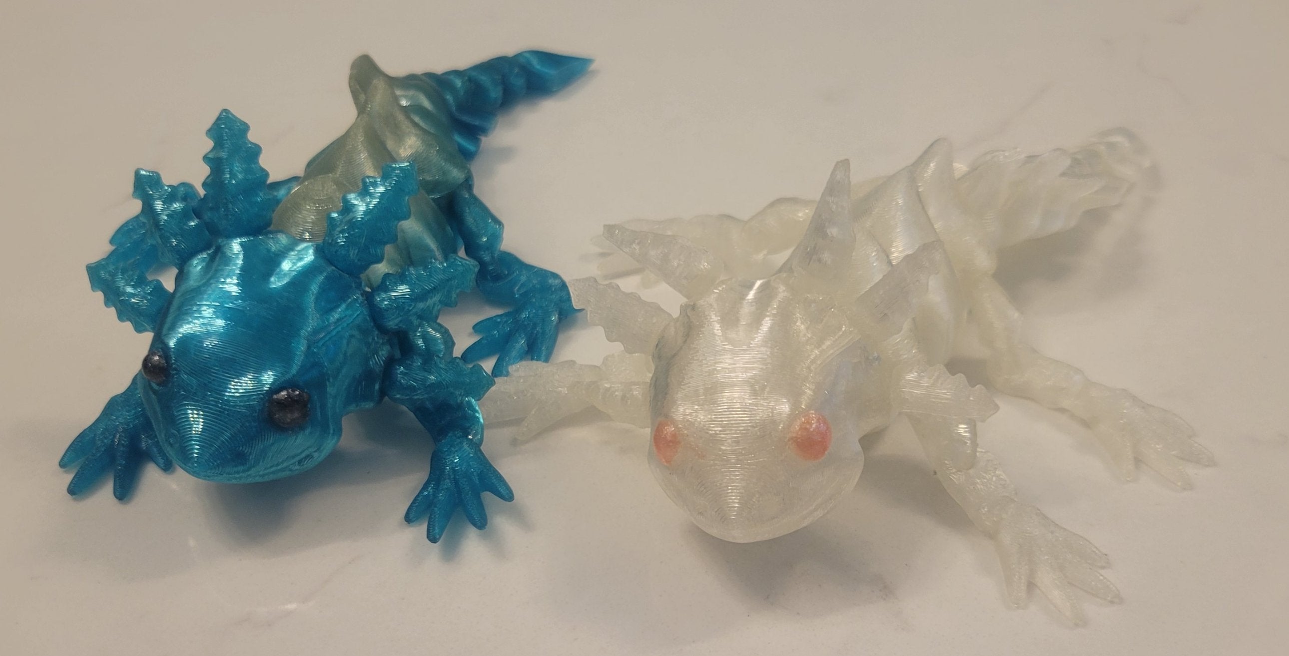 Flexible Articulated Axolotl - 3D Printed