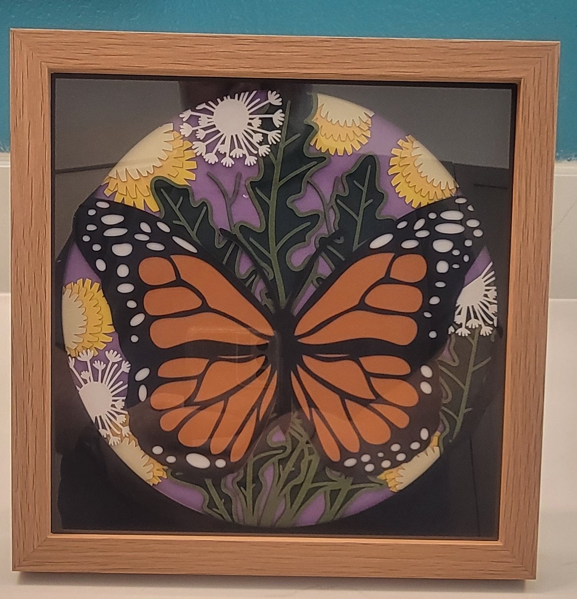 Butterfly in Spring 3D Shadow Frame