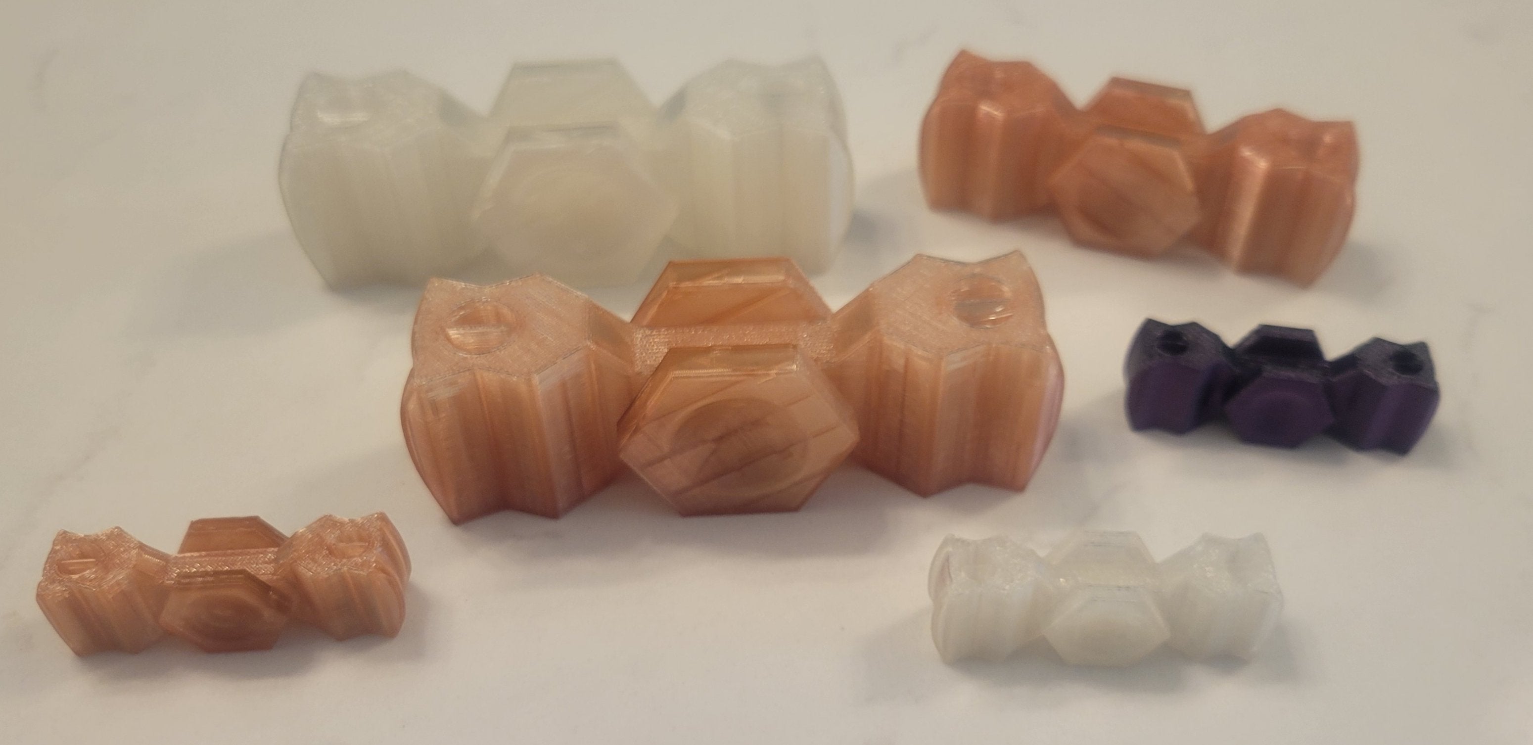 3D Printed Hexagonal Fidget Spinner - 3 Sizes