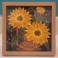 Sunflower Bouquet 3D Shadow Frame