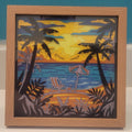 Beach Serenity 3D Shadow Frame