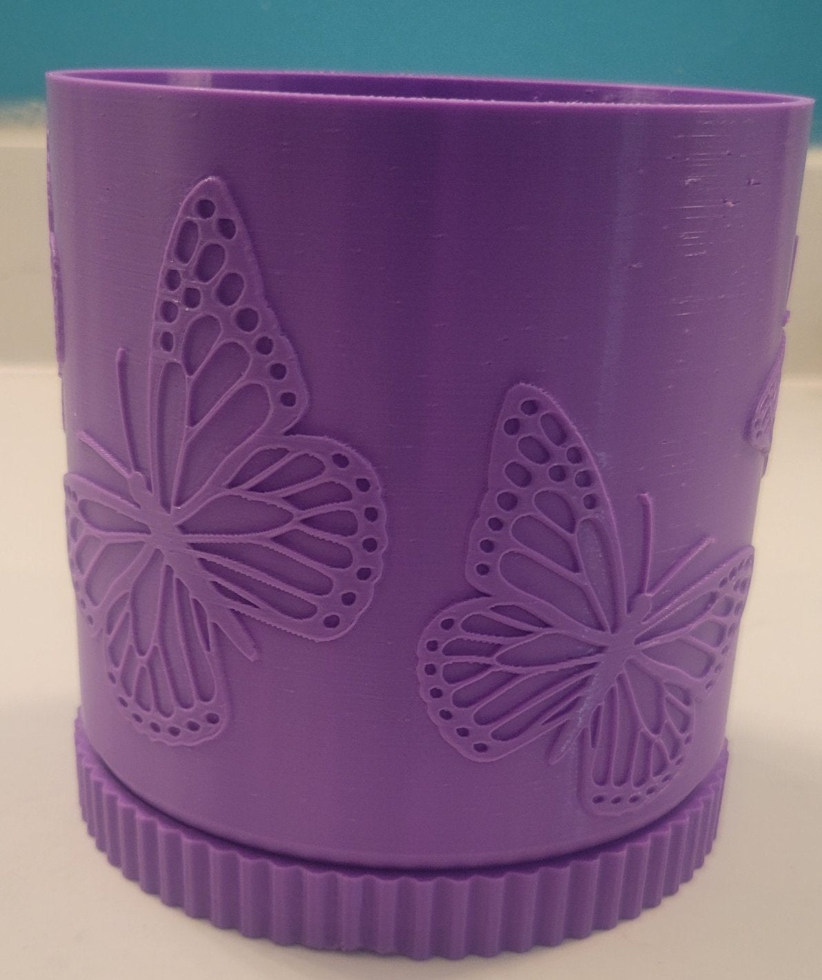 Butterfly Theme Plant Pot with Drip Tray - 3D Printed - 3 Sizes