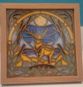 Stained Glass Deer 3D Shadow Frame