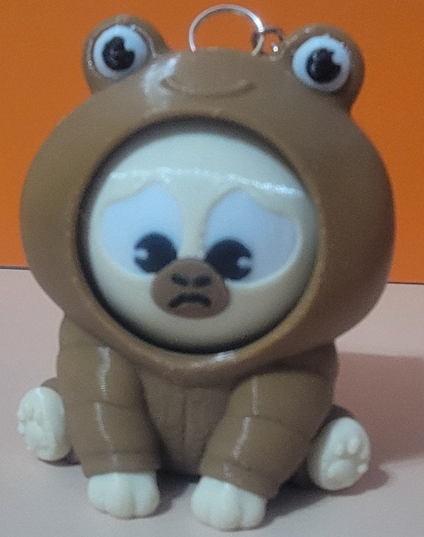 FrobbyBara 3 Faced Mood Flipper Key Chain