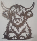 Highland Cow Wooden Wall Hanging