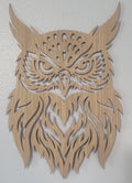 Wooden Laser Cut Owl Wall Hanging