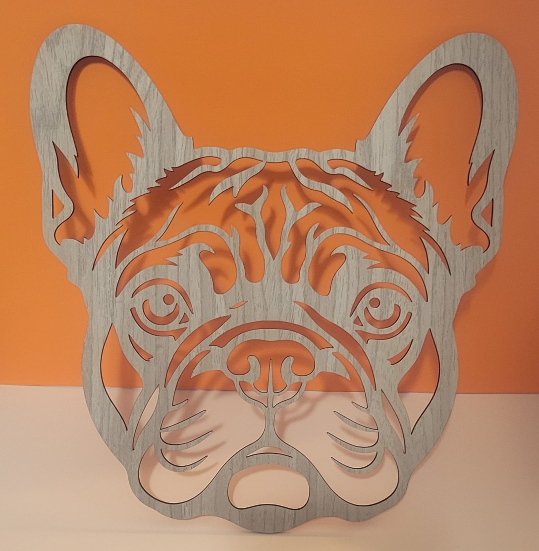 French Bulldog Wooden Wall Hanging