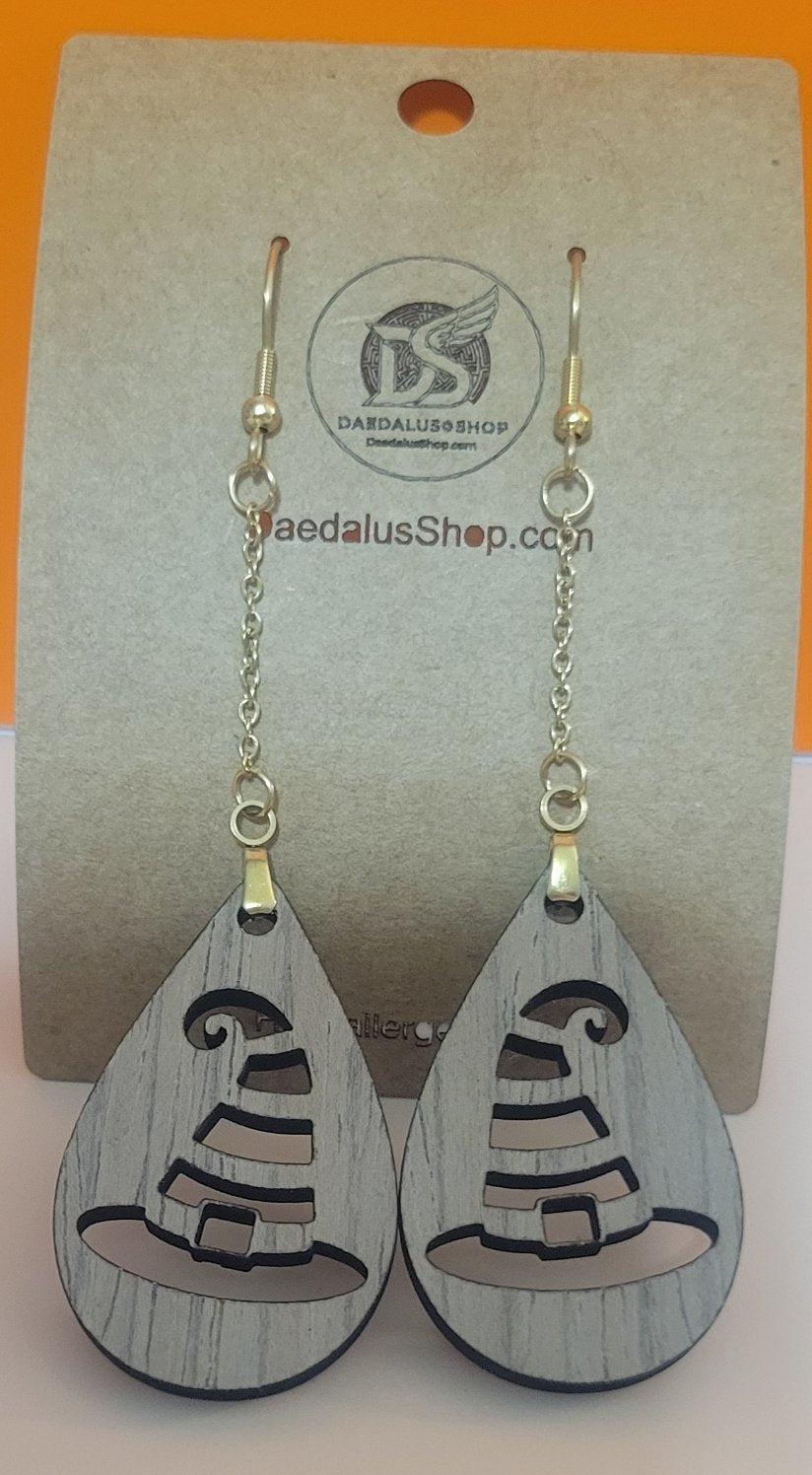Witch Hat Earrings  - 22mm x 40mm
