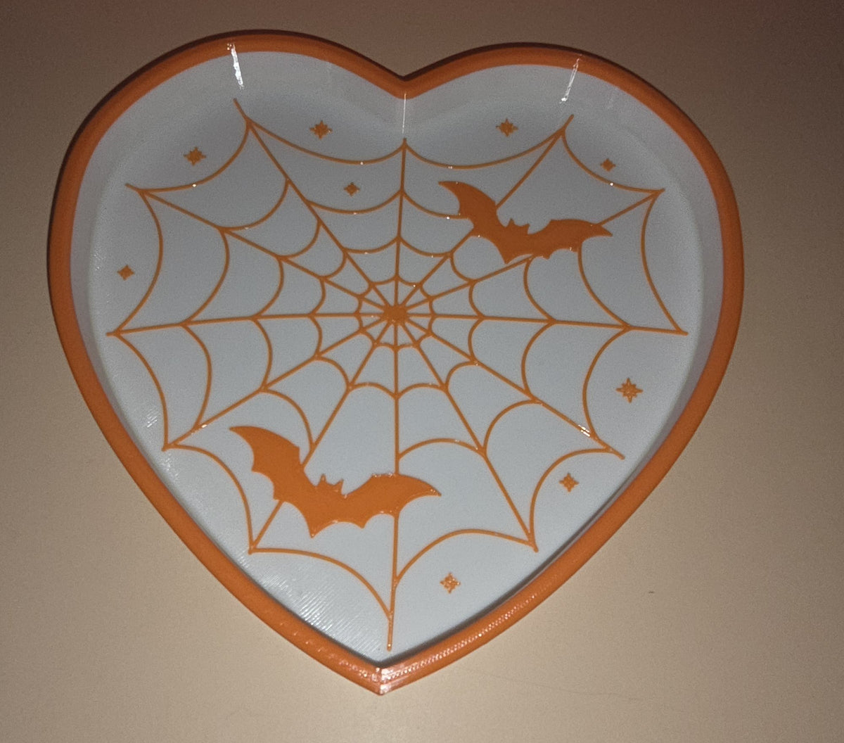 Spider Web Heart Trinket Dish