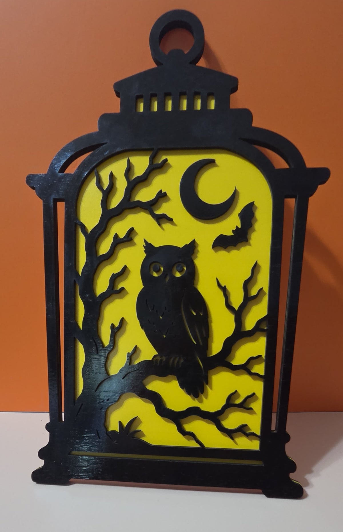 Wooden Laser Cut Halloween Lantern - 4 Styles