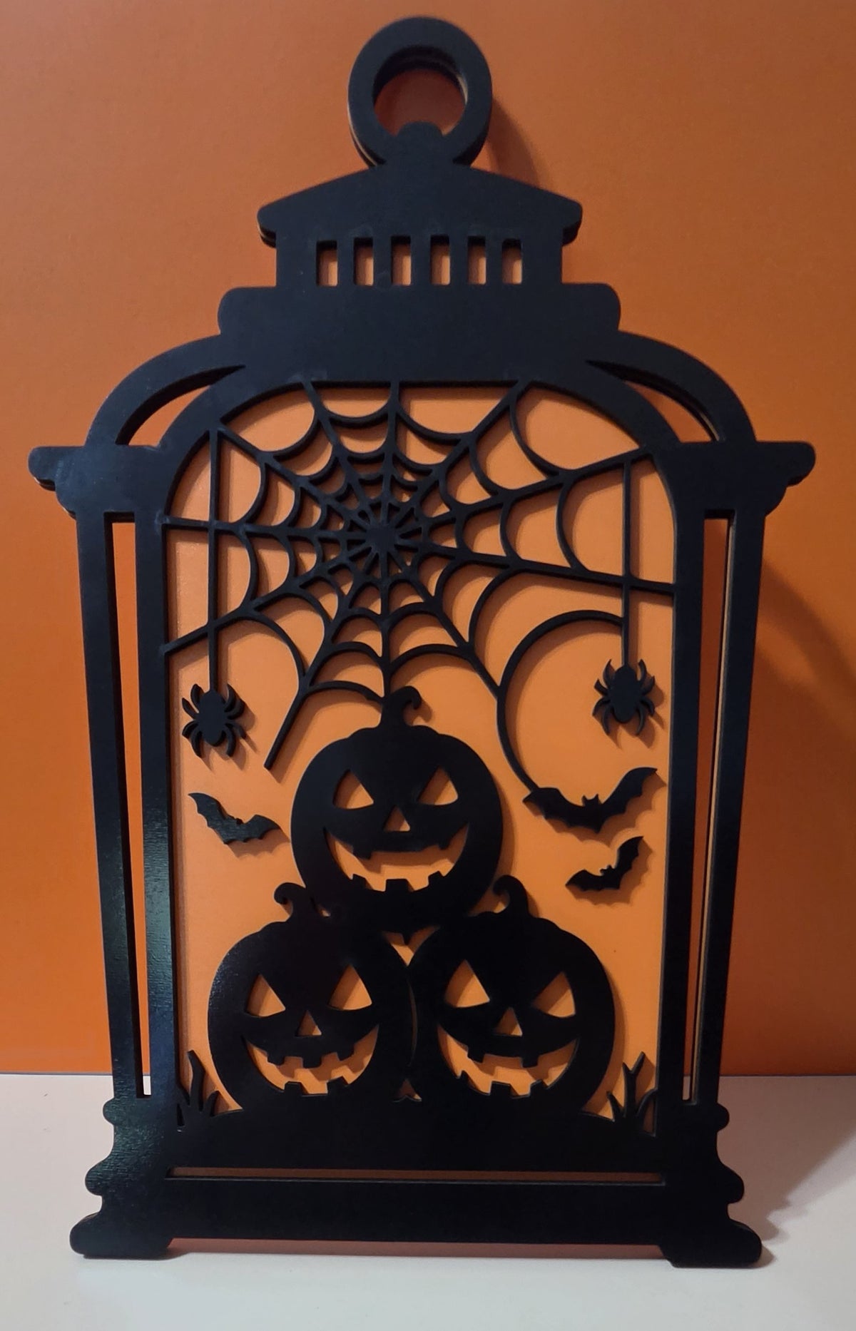 Wooden Laser Cut Halloween Lantern - 4 Styles