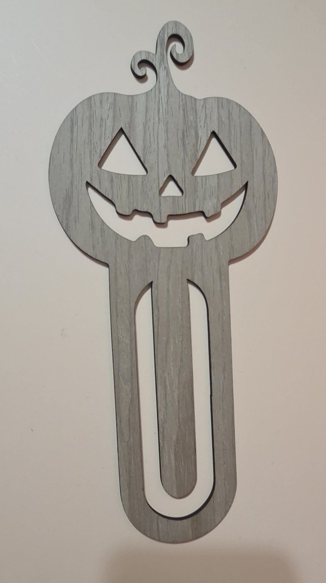 Wooden Halloween Bookmark - Paper Clip Style