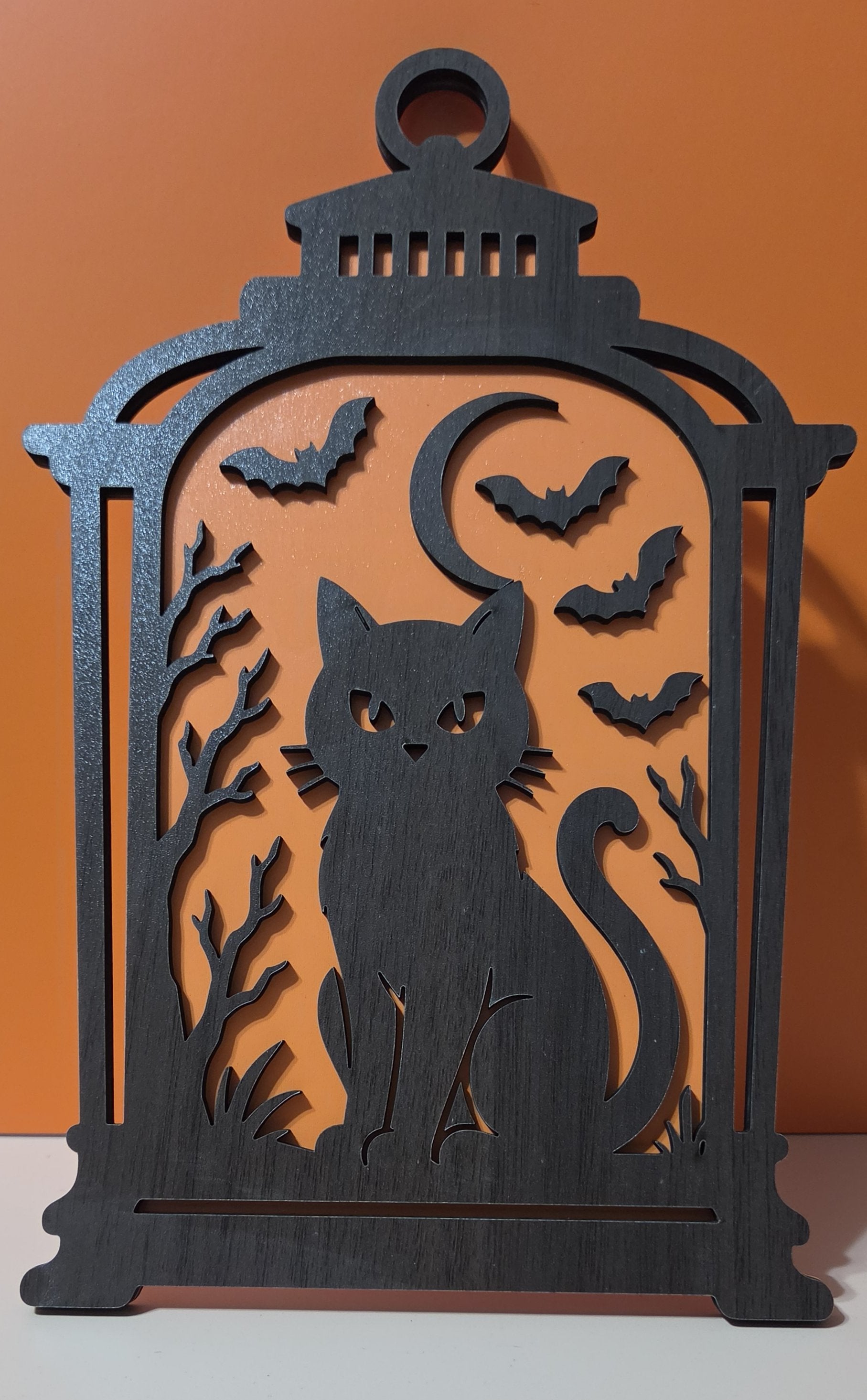 Wooden Laser Cut Halloween Lantern - 4 Styles
