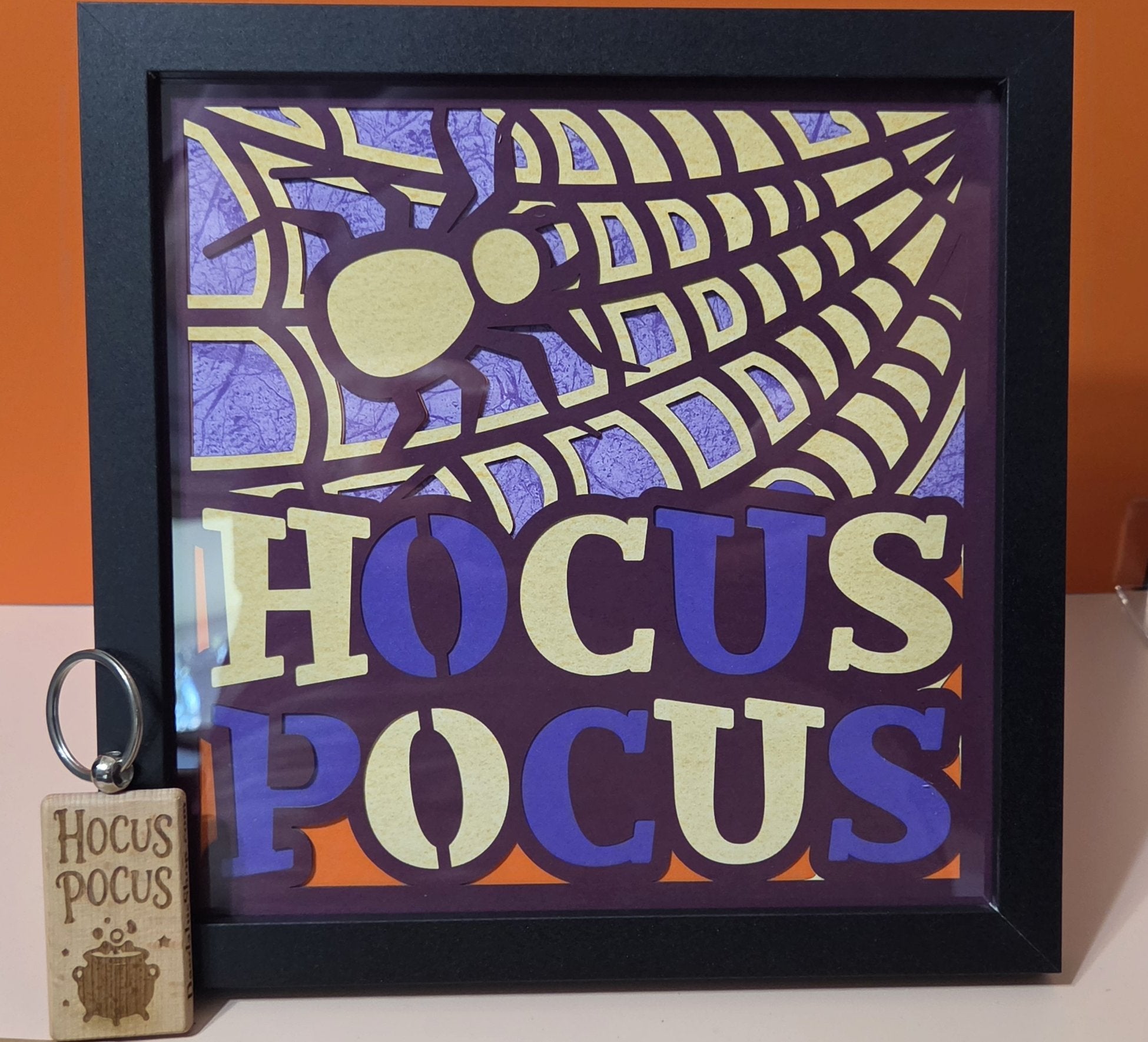 Hocus Pocus Halloween 3D Layered Paper Art Frame
