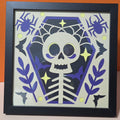 Skeleton in Coffin Halloween 3D Layered Paper Art Frame (Copy)