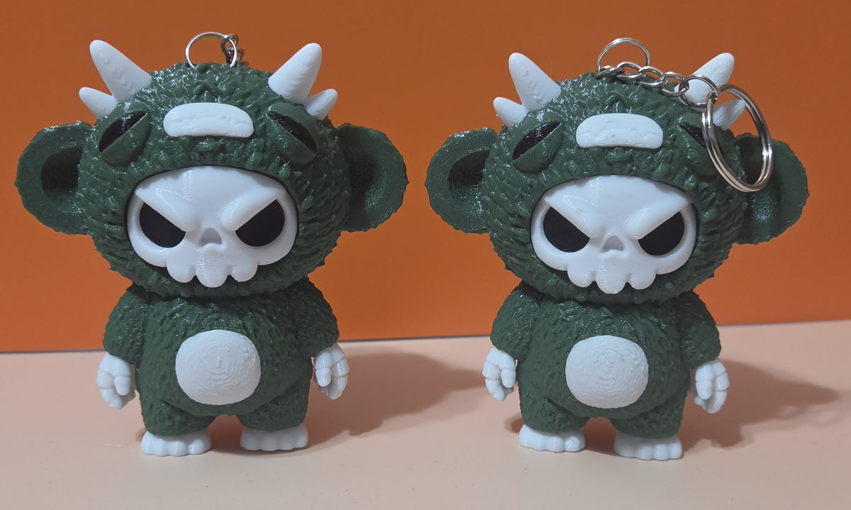 Angry Moki Halloween Keychain