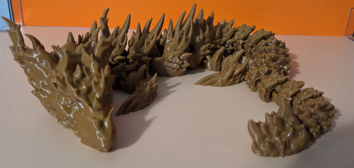 19 Inch Desert Articulated Dragon