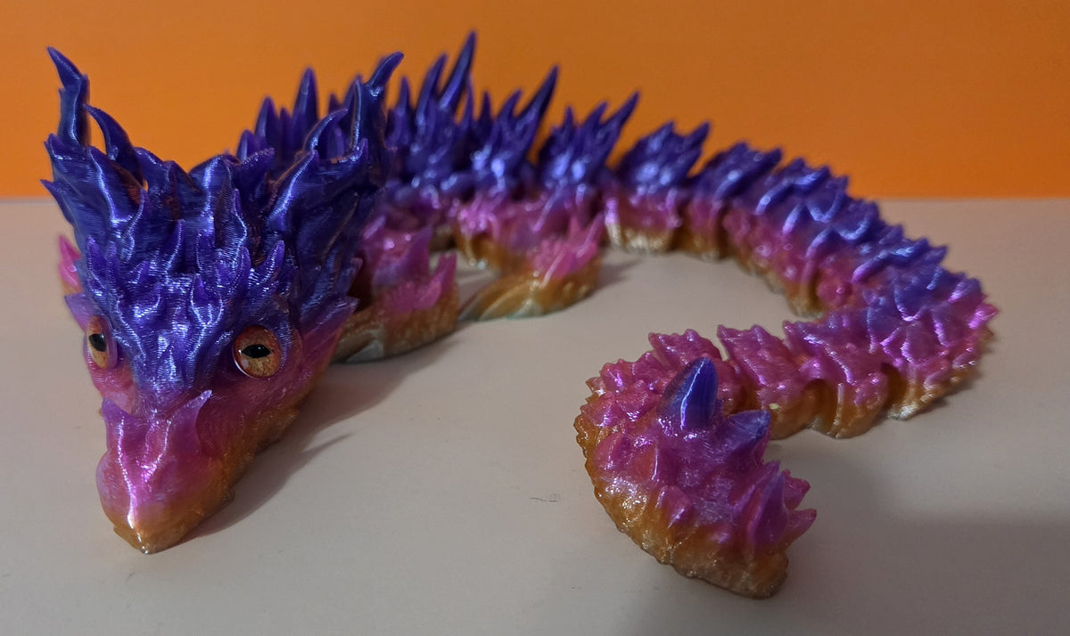 19 Inch Desert Articulated Dragon