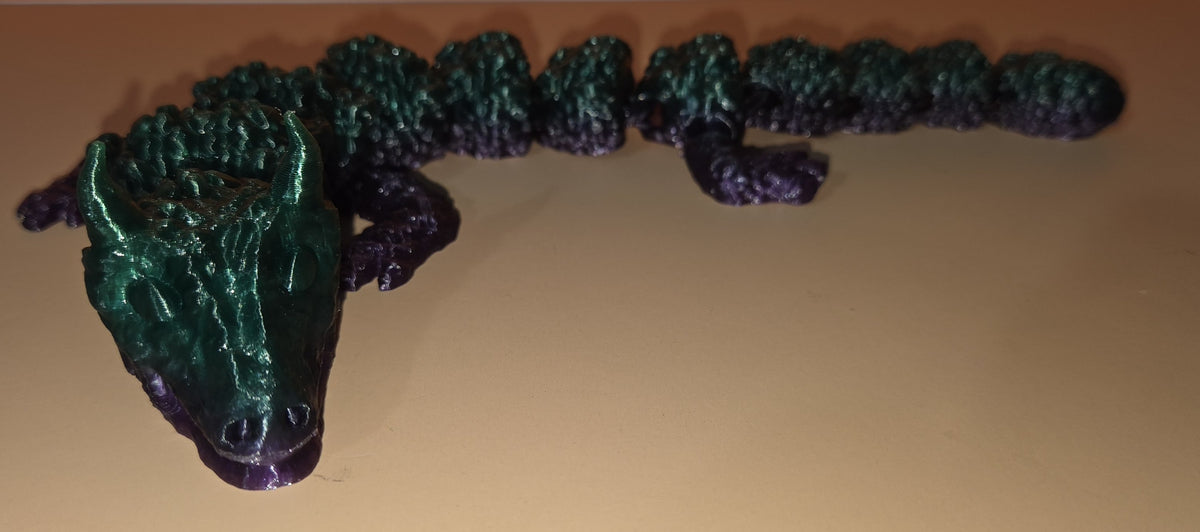 9 Inch Articulated Mineral Dragon