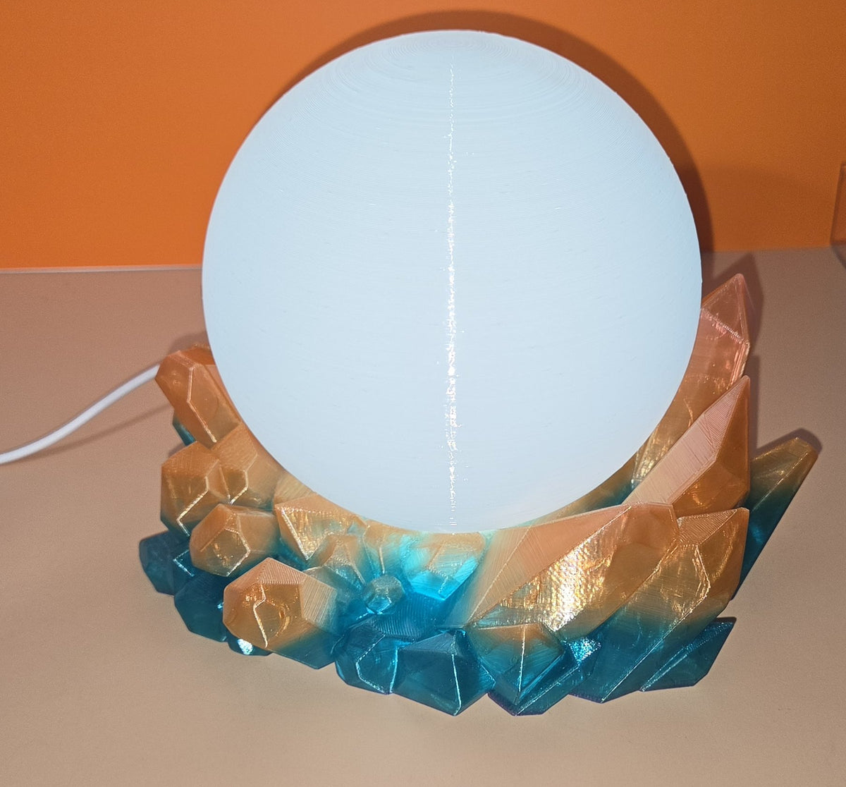 Amethyst Crystal Ball Lamp