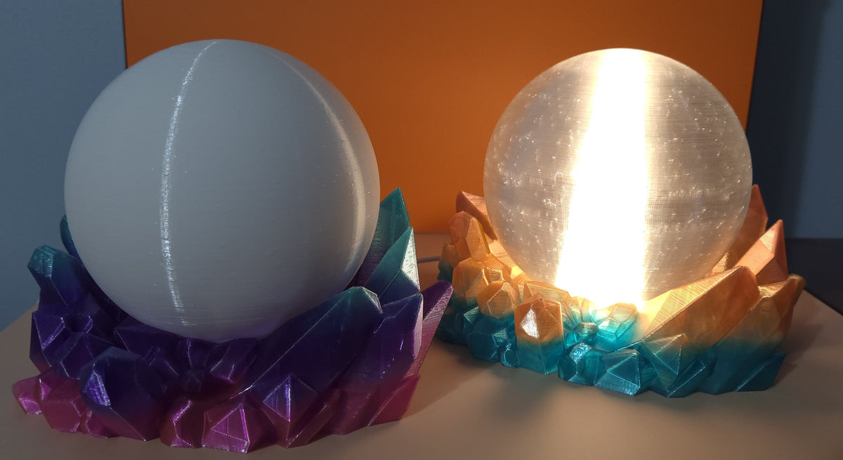Amethyst Crystal Ball Lamp