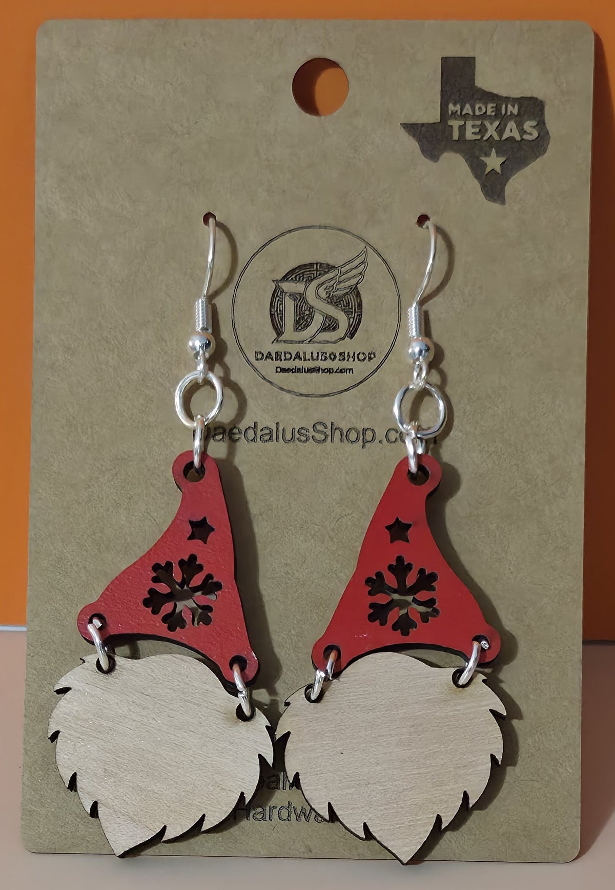 Gnome with Snowflake Hat Earrings