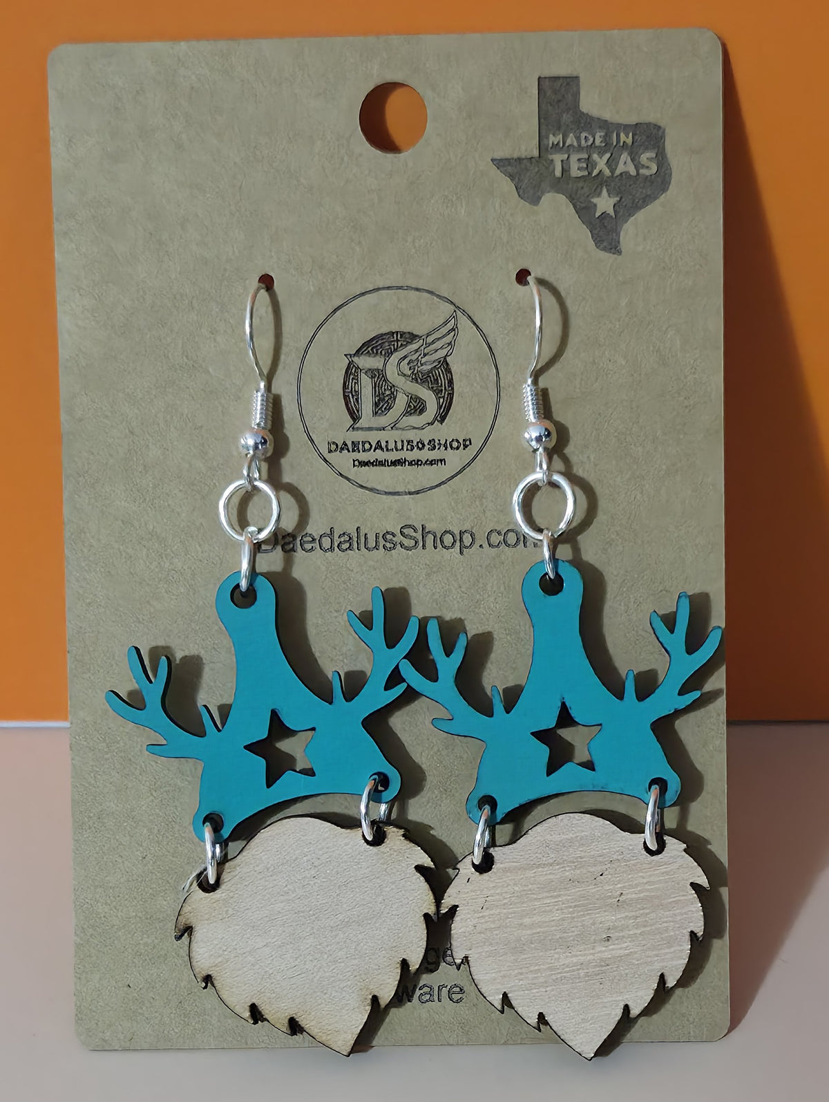 Gnome with Reindeer Hat Earrings