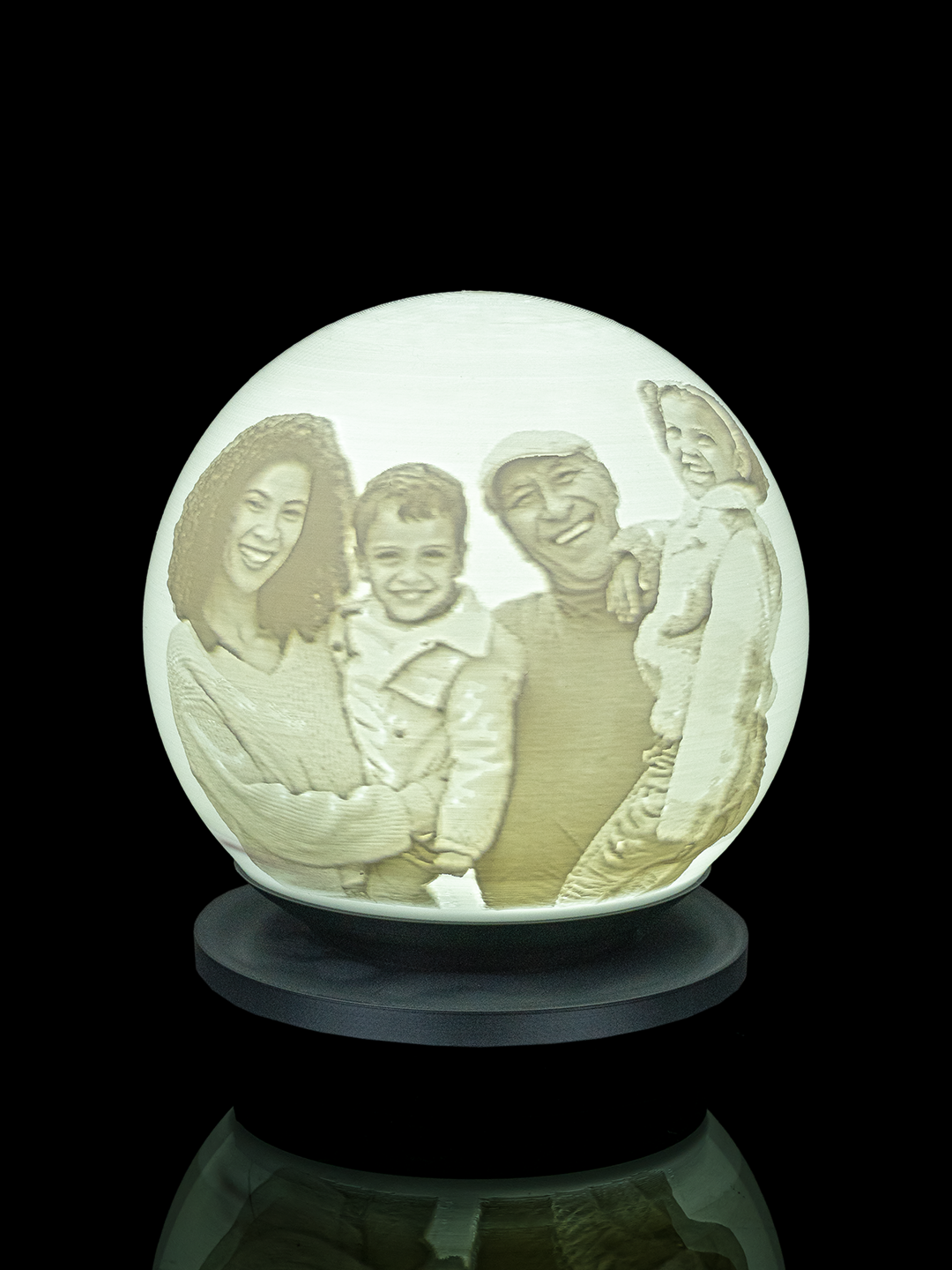 Personalized Globe Photo Lamp Lithopane