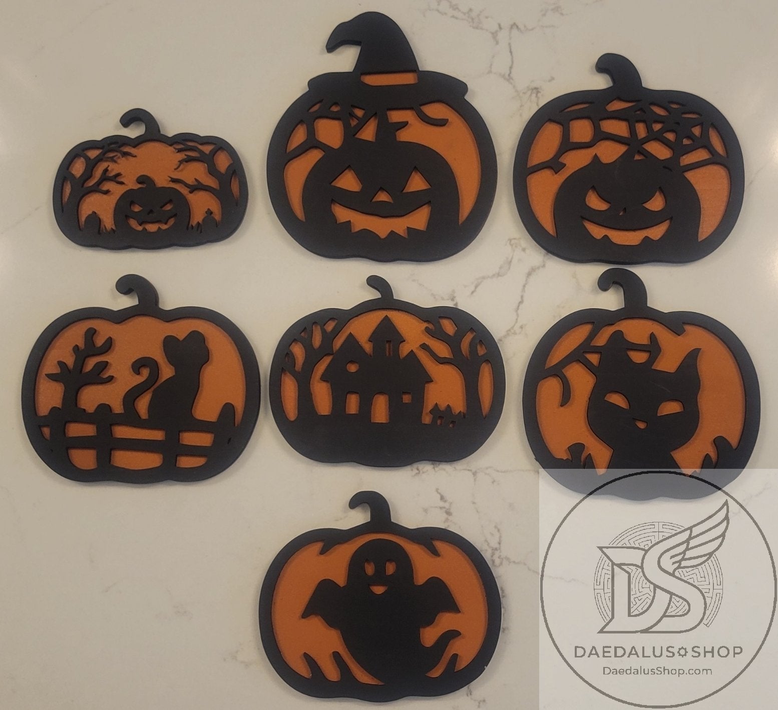 Halloween Two Color Pumpkin Decoration