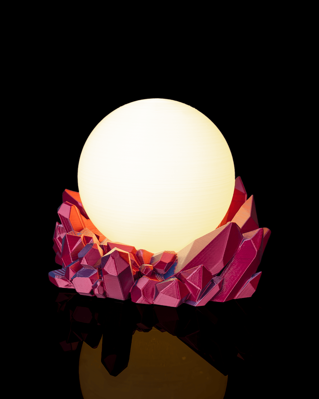 Amethyst Crystal Ball Lamp