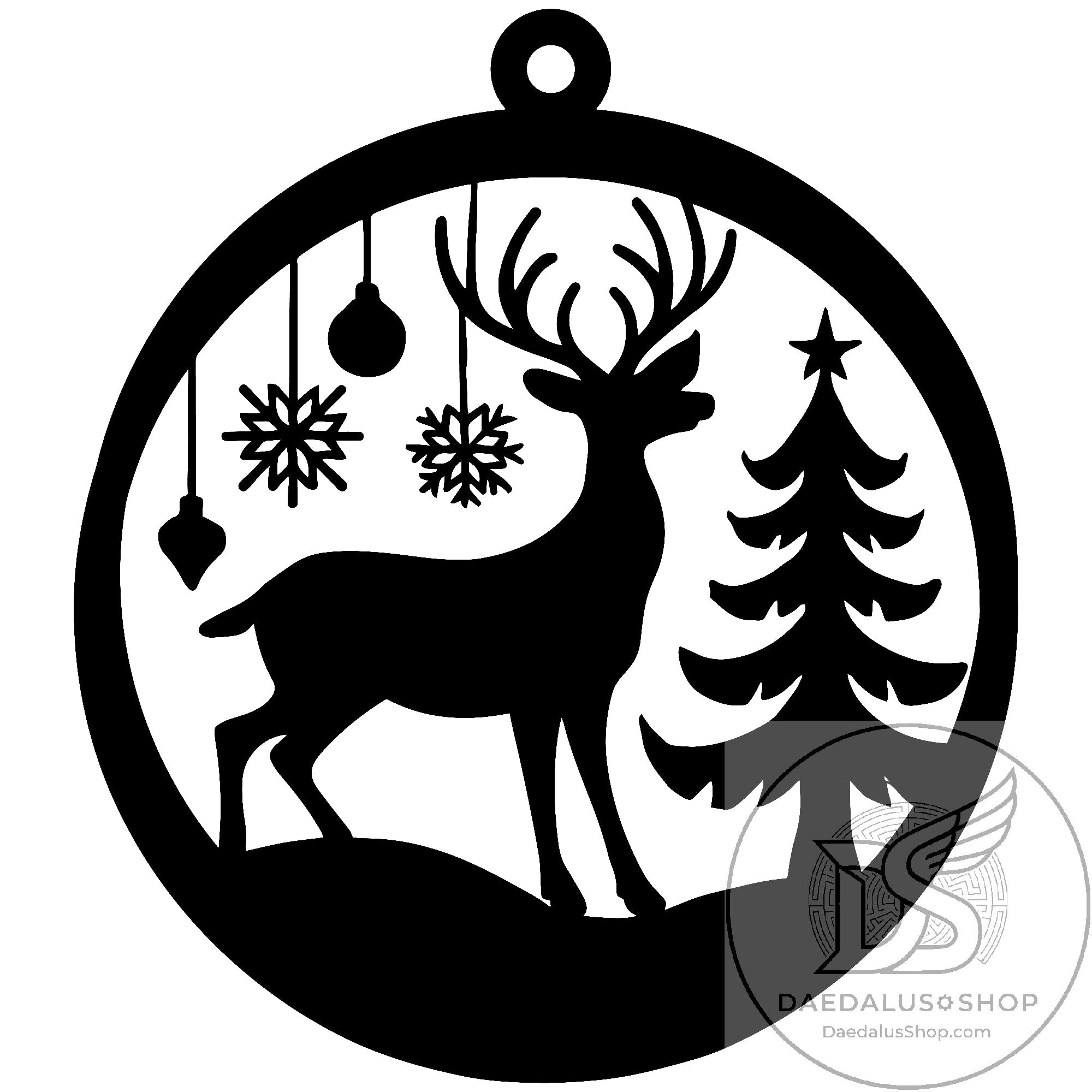 Unique Wooden Cutout Holiday Ornaments - 12 Designs