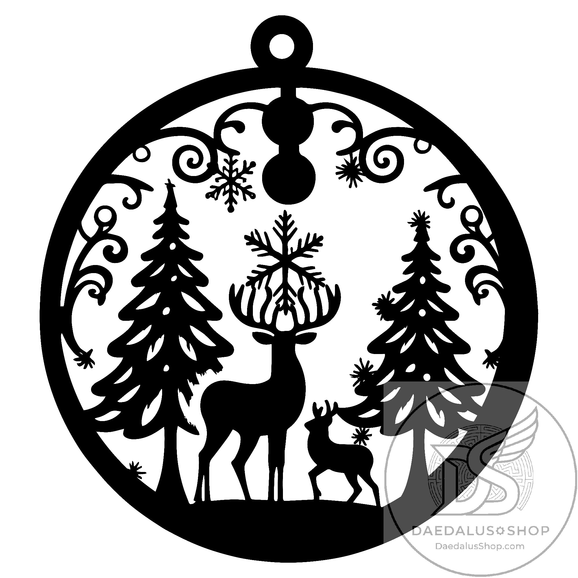 Unique Wooden Cutout Holiday Ornaments - 12 Designs