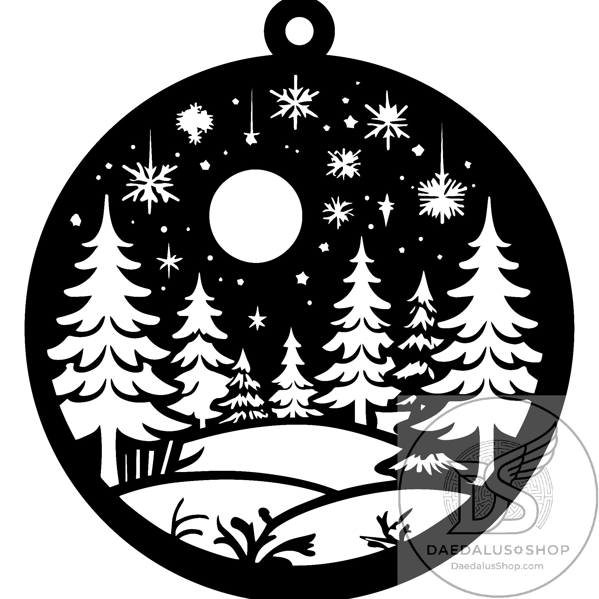 Unique Wooden Cutout Holiday Ornaments - 12 Designs