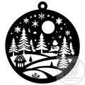 Unique Wooden Cutout Holiday Ornaments - 12 Designs