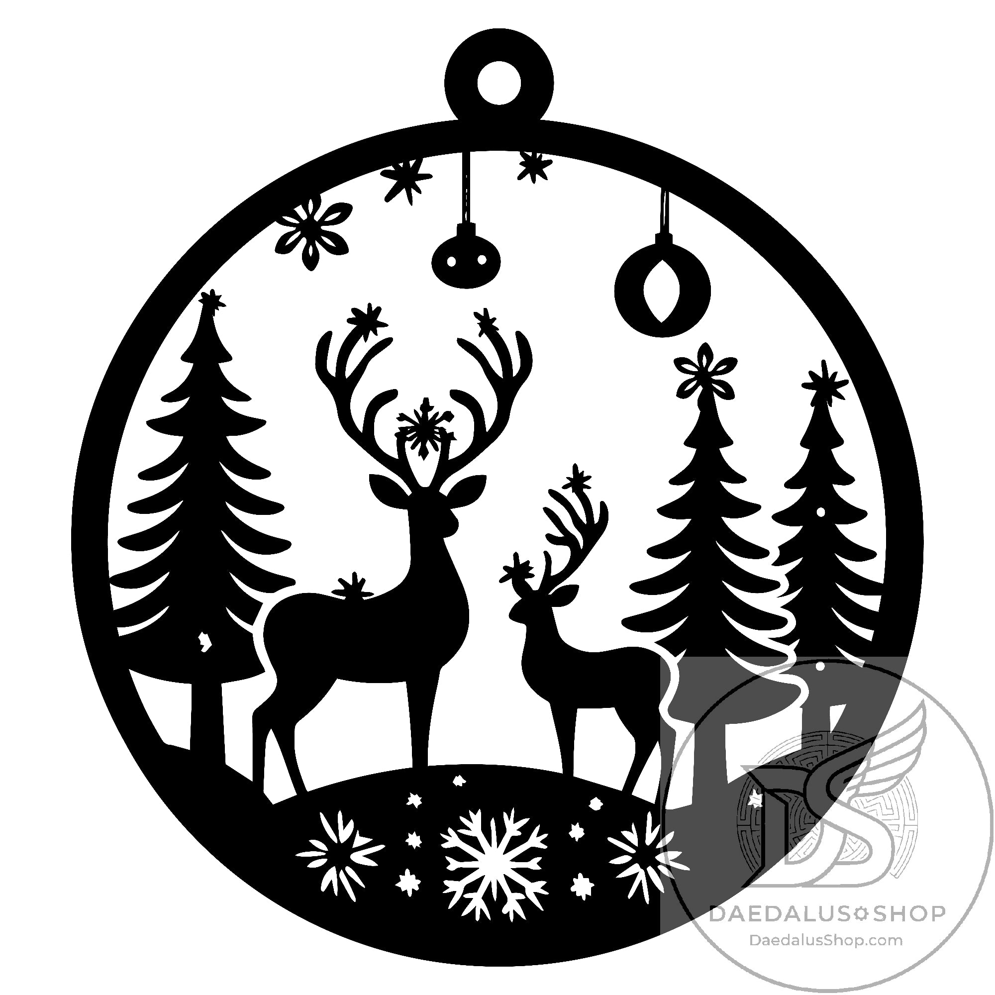 Unique Wooden Cutout Holiday Ornaments - 12 Designs