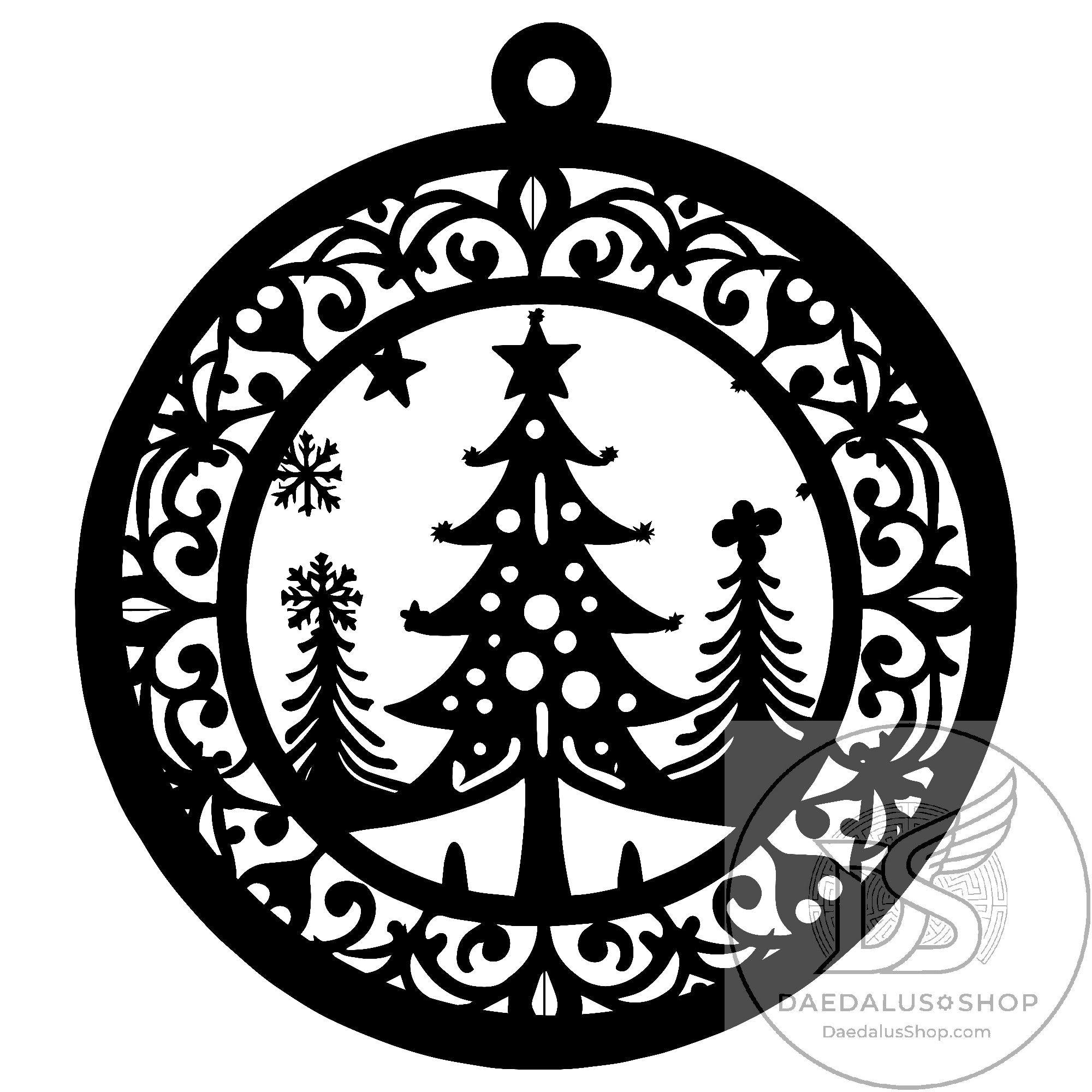 Unique Wooden Cutout Holiday Ornaments - 12 Designs