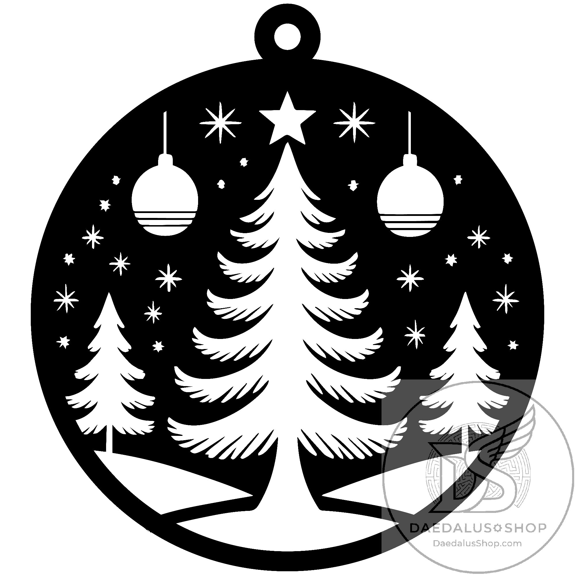 Unique Wooden Cutout Holiday Ornaments - 12 Designs
