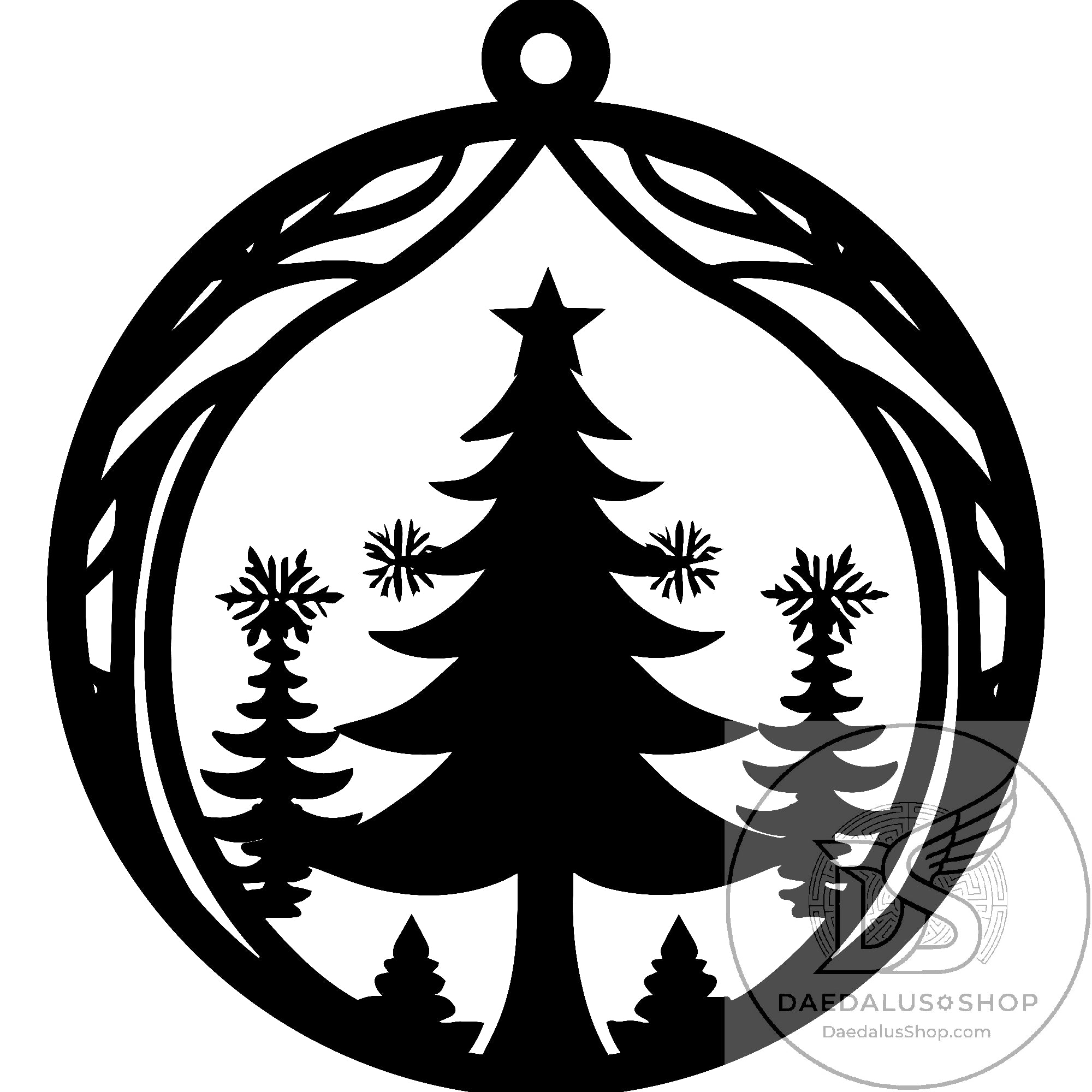 Unique Wooden Cutout Holiday Ornaments - 12 Designs