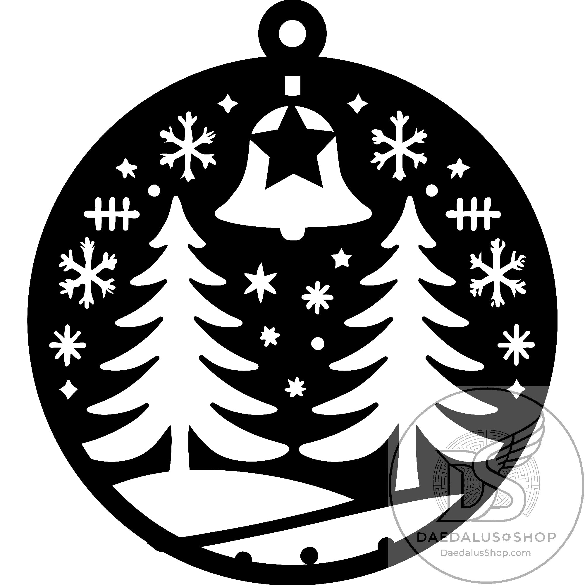 Unique Wooden Cutout Holiday Ornaments - 12 Designs