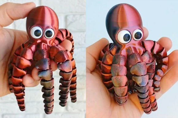 3D Printed Flexible Octopus