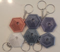 3D Printed Hexagon Fidget Keychain